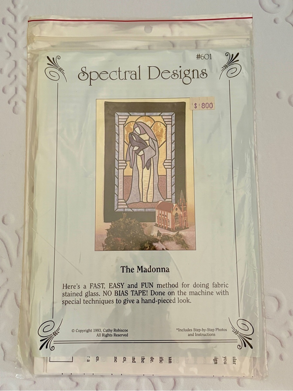 Christmas Quilt Pattern Lot | Santa Nativity Stained Glass (Vintage Classic) - Picture 12 of 13